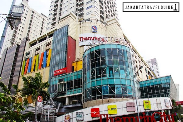 The facade of Thamrin City Mall